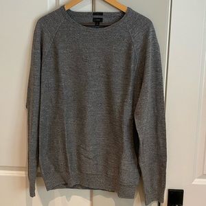 J. CREW Cotton grey knit pullover XL SLIM